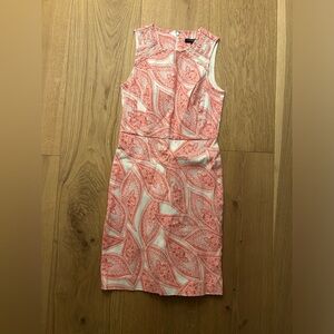 Banana Republic Pink and White Sleeveless Casual Dress
